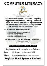 view full invite - University of Limpopo