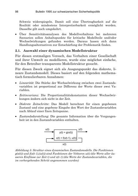 German (PDF) - Center for Security Studies (CSS) - ETH Zürich