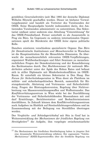 German (PDF) - Center for Security Studies (CSS) - ETH Zürich