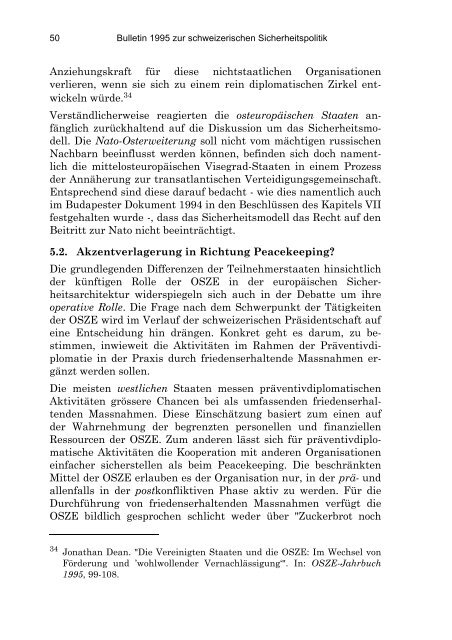 German (PDF) - Center for Security Studies (CSS) - ETH Zürich