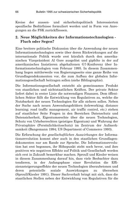 German (PDF) - Center for Security Studies (CSS) - ETH Zürich