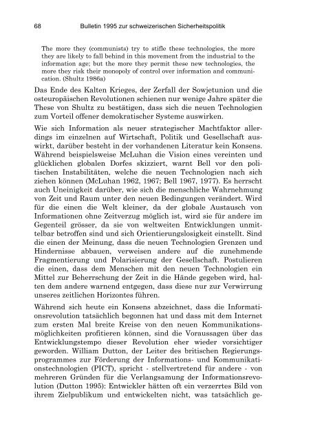 German (PDF) - Center for Security Studies (CSS) - ETH Zürich