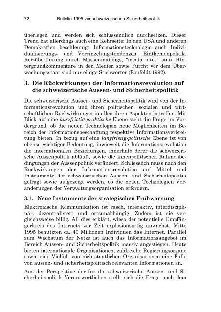 German (PDF) - Center for Security Studies (CSS) - ETH Zürich