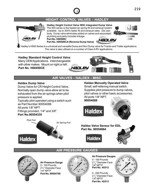 Air Suspensions and Parts - New Life