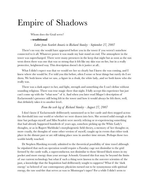 Empire - Terra Umbra - Empire of Shadows