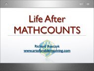 Richard Rusczyk www.artofproblemsolving.com