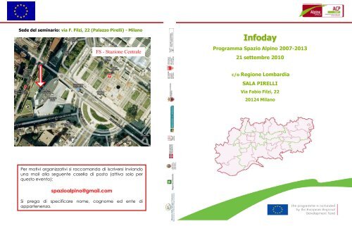 Info Day Milano - Alpine Space Programme