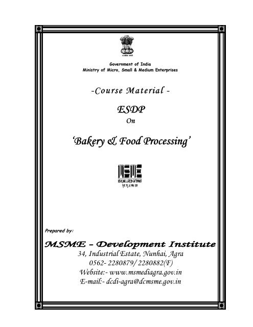 Course Material Of Esdp On Food Processing In Hindi English Course Material Of Esdp On Food Processing In Hindi English
