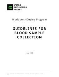 guidelines for blood sample collection - World Anti-Doping Agency