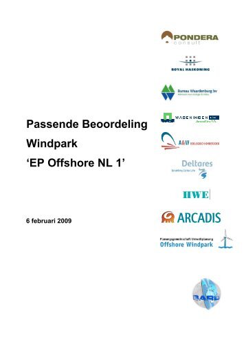 Passende beoordeling windturbinepark EP Offshore NL1