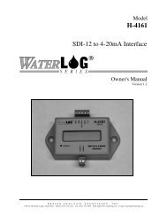 SDI-12 to 4-20mA Interface H-4161 - WaterLOG