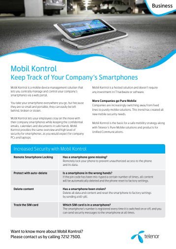 Mobil Kontrol - Telenor