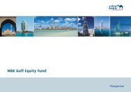 NBK Gulf Equity Fund - National Bank of Kuwait