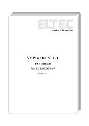 VxWorks 5.1.1 - ELTEC Elektronik AG