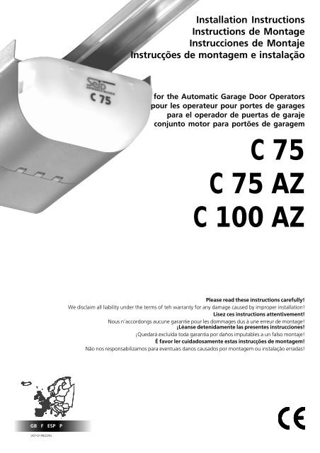 C 75 C 75 AZ C 100 AZ - bei Seip Antriebstechnik GmbH