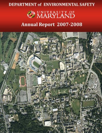 2007-2008 - University of Maryland - Department of Environmental ...