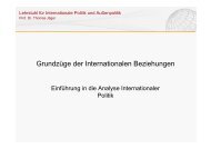 Zwischenstaatliche Kooperation - Lehrstuhl fÃ¼r Internationale Politik ...