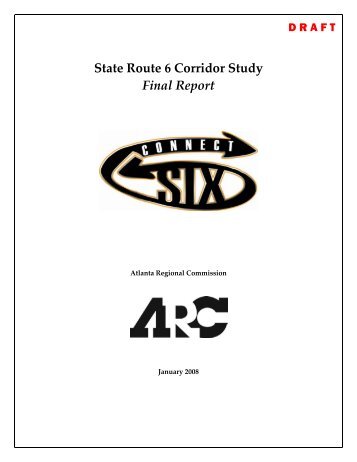 State Route 6 Corridor Study Final Report - Cobb County Government