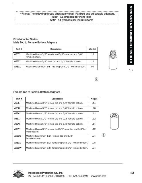 Download the Catalog (PDF) - Independent Protection Company, Inc.