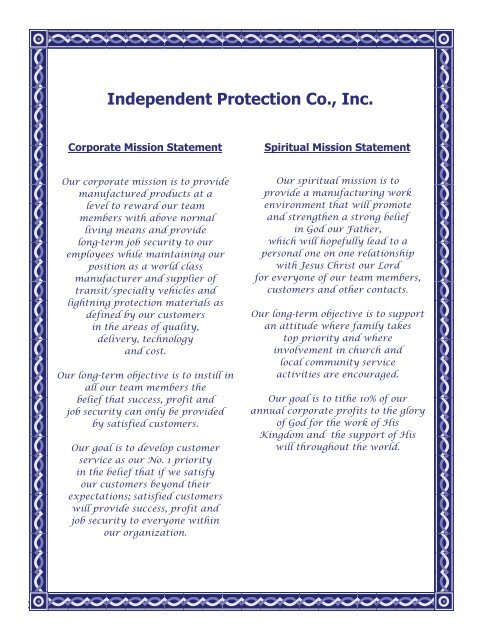 Download the Catalog (PDF) - Independent Protection Company, Inc.