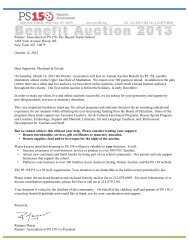 Solicitation Letter and Form - PS 158