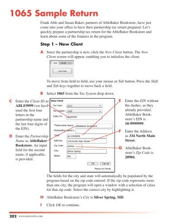 1065 Sample Return - Taxworks.com