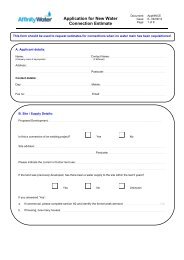 Application for S45 New Connection 04.09.12 - Affinity Water