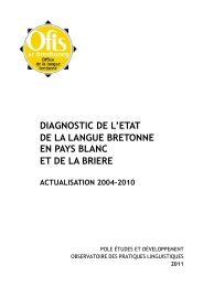 Diagnostic du Pays Blanc et de la Brière - Ofis Publik ar Brezhoneg