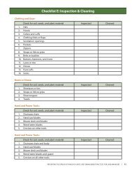 Checklist E: Inspection & Cleaning - Cal-IPC
