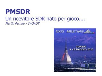 "PMSDR, un ricevitore SDR nato per gioco" in formato .pdf