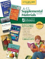 Supplemental MaterialsFall 2009 - Follett Educational Services