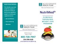 NutriMed Flyer to Patients