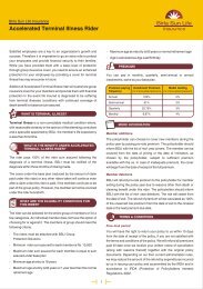 Accelerated Terminal Illness Rider - Birla Sun Life Insurance