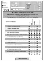 CORE-OM questionario in italiano