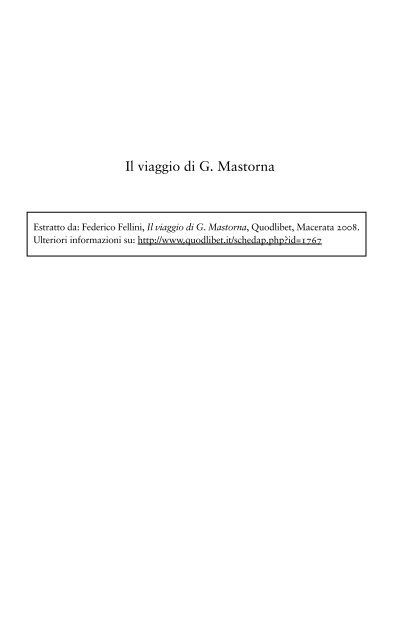 Anteprima Fellini Viaggio di G. Mastorna.pdf - Quodlibet