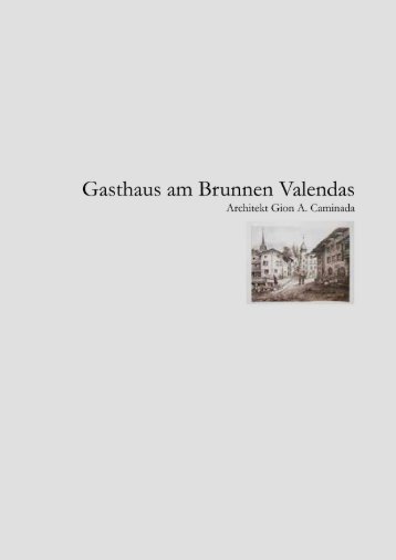 Gasthaus am Brunnen Valendas - Stiftung Valendas