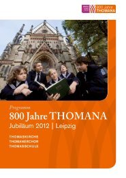 800 Jahre THOMANA - Leipzig: Richard Wagner - Jubiläumsjahr ...