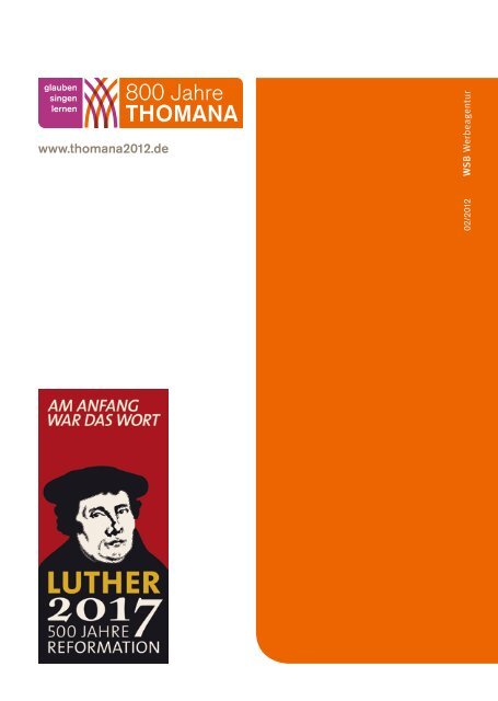 800 Jahre THOMANA - Leipzig: Richard Wagner - Jubiläumsjahr ...