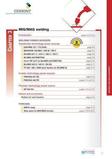 MIG/MAG welding - Cemont