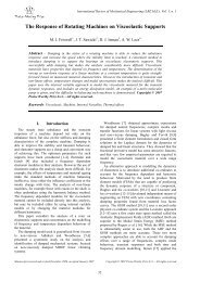 The Response of Rotating Machines on ... - Michael I Friswell