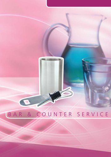 BAR & COUNTER SERVICE - Arafura Catering Equipment