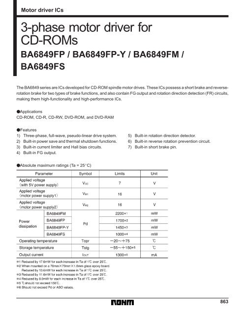 Cd Driver Motor 3-phase motor driver for CD-ROMs - IDS-Elektronik