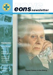 newsletter - the European Oncology Nursing Society