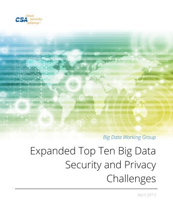 Expanded Top Ten Big Data Security and Privacy Challenges