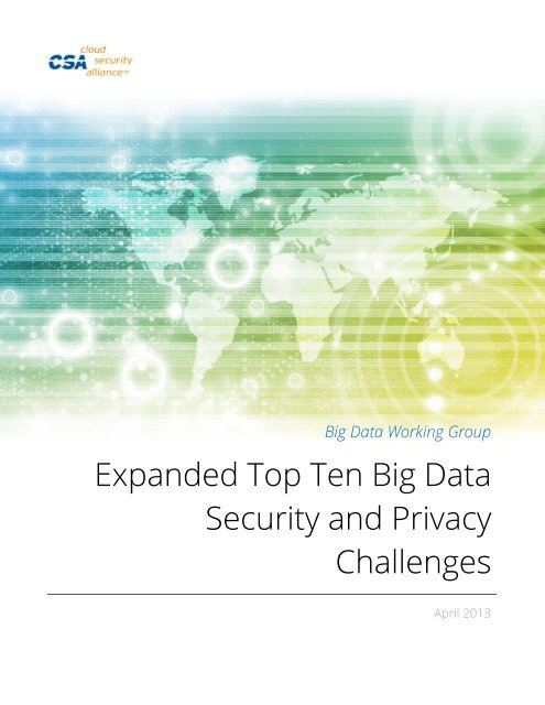 Expanded Top Ten Big Data Security and Privacy Challenges