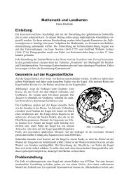 Mathematik und Landkarten Einleitung Geometrie auf der ...