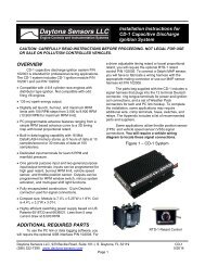 CD-1 Capacitive Discharge Ignition Instructions - Daytona Sensors ...