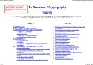 An Overview of Cryptography - ISTI CNR