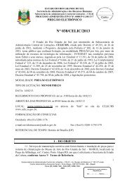 Edital e anexos do PE 038/13 - Celic/RS