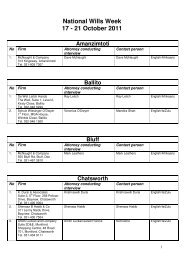 National Wills Week 17 - 21 October 2011